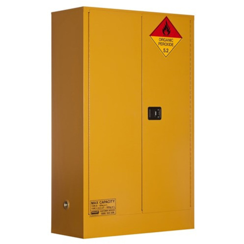 WORKWEAR, SAFETY & CORPORATE CLOTHING SPECIALISTS ORGANIC PEROXIDE STORAGE CABINET: 100L - 2 DOORS - 3 SHELVES