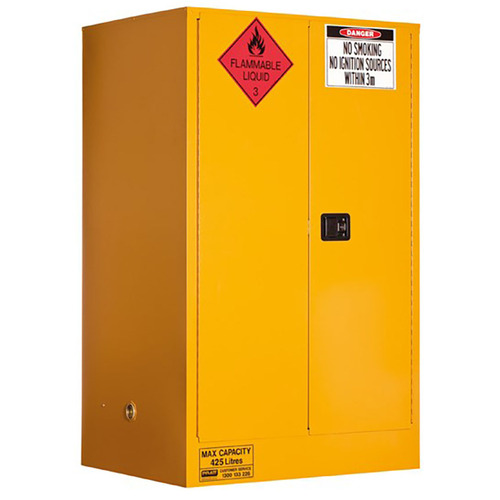 WORKWEAR, SAFETY & CORPORATE CLOTHING SPECIALISTS FLAMMABLE LIQUID STORAGE CABINET: 425L - 2 DOORS - 3 SHELVES