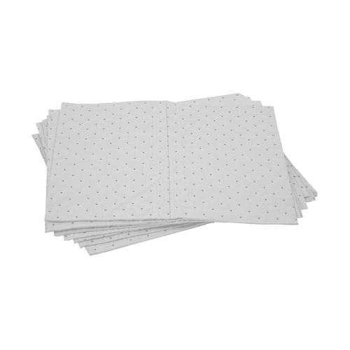WORKWEAR, SAFETY & CORPORATE CLOTHING SPECIALISTS - White Oil/Fuel Absorbent Pad - 300gsm PK/10