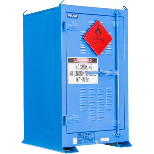 WORKWEAR, SAFETY & CORPORATE CLOTHING SPECIALISTS DANGEROUS GOODS OUTDOOR STORAGE CABINET:160L - 1 DOOR - 2 SHELVES