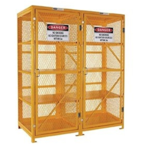 WORKWEAR, SAFETY & CORPORATE CLOTHING SPECIALISTS Aerosol Storage Cage. 4 Storage Levels Up To 800 Cans. (Comes Flat Packed - Assembly Required)