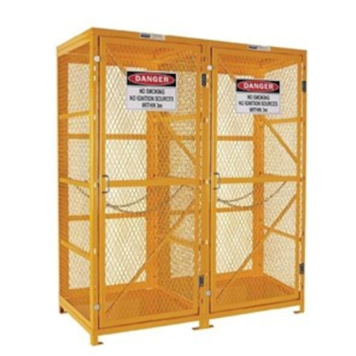 WORKWEAR, SAFETY & CORPORATE CLOTHING SPECIALISTS Gas Cylinder Storage Cage. 1 Storage Level Up To 18 G-Sized Cylinders. (Comes Flat Packed - Assembly Required)