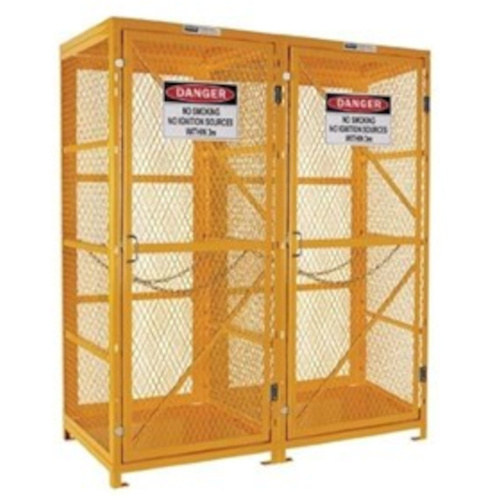 WORKWEAR, SAFETY & CORPORATE CLOTHING SPECIALISTS Gas Cylinder Storage Cage. 1 Storage Level Up To 18 G-Sized Cylinders