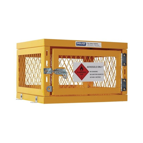 WORKWEAR, SAFETY & CORPORATE CLOTHING SPECIALISTS Aerosol Storage Cage. 1 Storage Level Up To 42 Cans. (Comes Flat Packed - Assembly Required)
