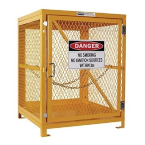 WORKWEAR, SAFETY & CORPORATE CLOTHING SPECIALISTS Forklift Storage Cage. 1 Storage Level Up To 4 Forklift Cylinders. (Comes Flat Packed - Assembly Required)