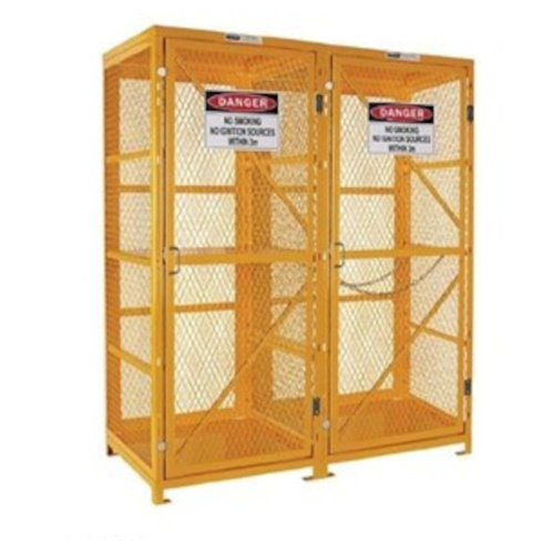WORKWEAR, SAFETY & CORPORATE CLOTHING SPECIALISTS Forklift & Gas Cylinder Storage Cage. 3 Storage Levels. (Comes Flat Packed - Assembly Required)
