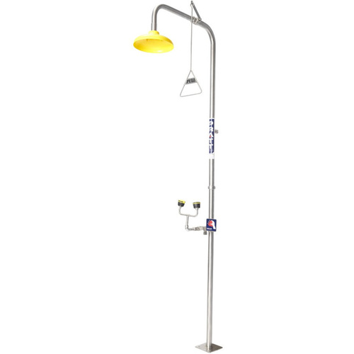 WORKWEAR, SAFETY & CORPORATE CLOTHING SPECIALISTS COMBINATION SHOWER WITH EYE WASH - NO BOWL OR FOOT TREADLE