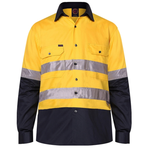 WORKWEAR, SAFETY & CORPORATE CLOTHING SPECIALISTS Open Front Shirt L/S 3MTape