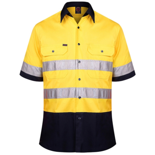 WORKWEAR, SAFETY & CORPORATE CLOTHING SPECIALISTS Open Front Shirt S/S 3MTape