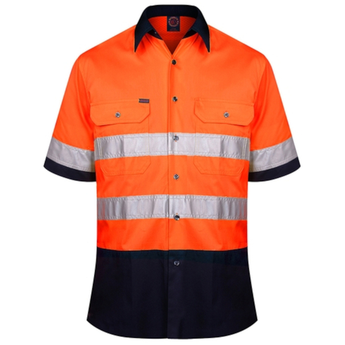 WORKWEAR, SAFETY & CORPORATE CLOTHING SPECIALISTS - Vent S/S Shirt 3M Tape