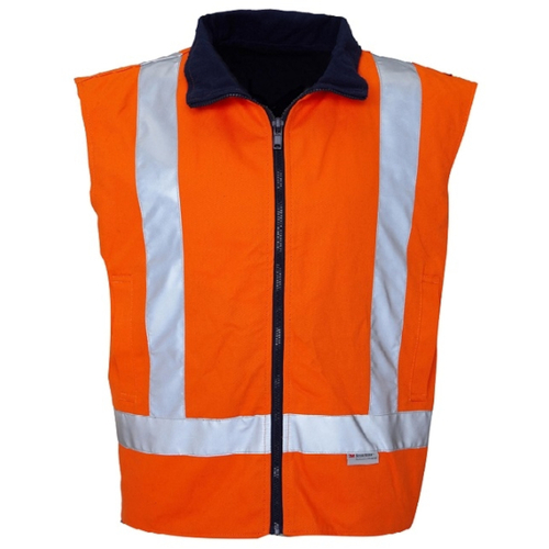 WORKWEAR, SAFETY & CORPORATE CLOTHING SPECIALISTS Drill Reversible Vest with 3M 8910 Reflective Tape