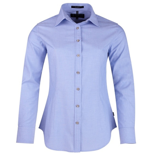 WORKWEAR, SAFETY & CORPORATE CLOTHING SPECIALISTS - Pilbara Ladies Shirt Long Sleeve Chambray