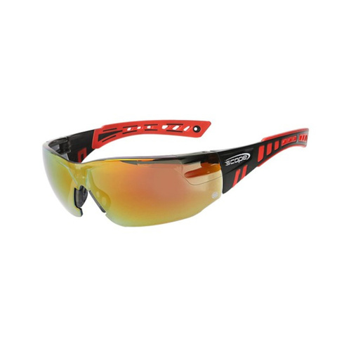 WORKWEAR, SAFETY & CORPORATE CLOTHING SPECIALISTS Speed Red/Black Frame Red Mirror Lens