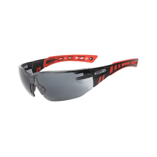 WORKWEAR, SAFETY & CORPORATE CLOTHING SPECIALISTS Speed Red/Black Frame Titanium AF/AS Smoke Lens