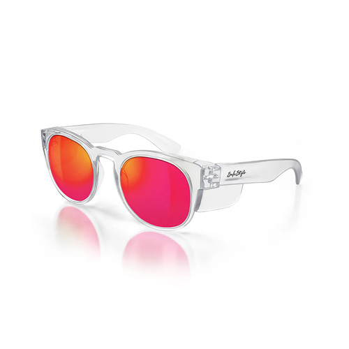 WORKWEAR, SAFETY & CORPORATE CLOTHING SPECIALISTS - Cruisers Clear Frame/Mirror Red Polarised