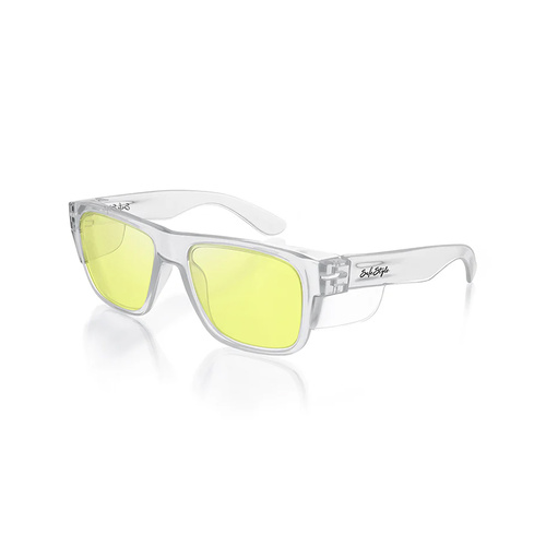 WORKWEAR, SAFETY & CORPORATE CLOTHING SPECIALISTS - Fusions Clear Frame/Yellow