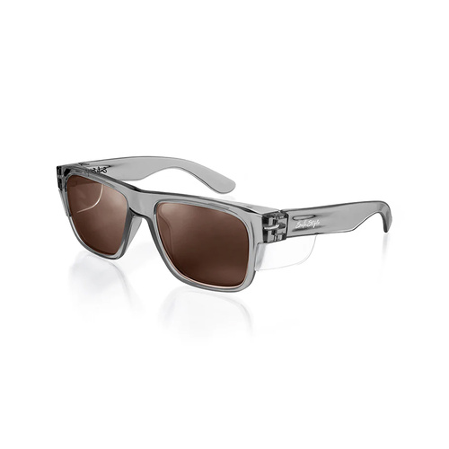 WORKWEAR, SAFETY & CORPORATE CLOTHING SPECIALISTS - Fusions Graphite Frame Brown Polarised Lens