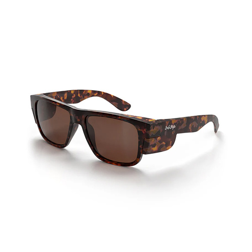 WORKWEAR, SAFETY & CORPORATE CLOTHING SPECIALISTS Fusions Matte Tort Frame Brown Polarised Lens