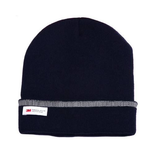 WORKWEAR, SAFETY & CORPORATE CLOTHING SPECIALISTS - 3M Insulated Beanie with Reflective stripe