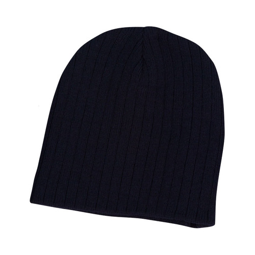 WORKWEAR, SAFETY & CORPORATE CLOTHING SPECIALISTS - Acrylic knit beanie with cable row feature