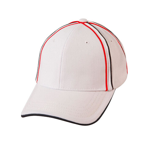 WORKWEAR, SAFETY & CORPORATE CLOTHING SPECIALISTS - Tri-color pique mesh structured cap