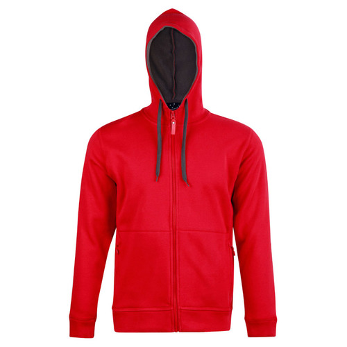 WORKWEAR, SAFETY & CORPORATE CLOTHING SPECIALISTS - Men's Full Zip Contrast Fleece Hoodie