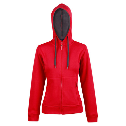 WORKWEAR, SAFETY & CORPORATE CLOTHING SPECIALISTS - Ladies' Full Zip Contrast Fleece Hoodie