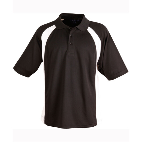 WORKWEAR, SAFETY & CORPORATE CLOTHING SPECIALISTS Men's CoolDry Micro-mesh Contrast Colour Polo