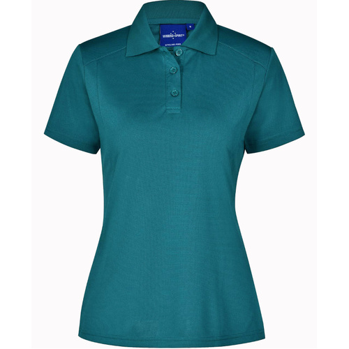 WORKWEAR, SAFETY & CORPORATE CLOTHING SPECIALISTS - ladies bamboo charcoal S/S Polo