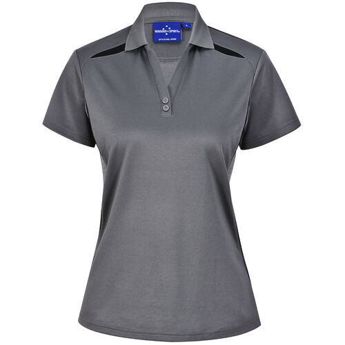 WORKWEAR, SAFETY & CORPORATE CLOTHING SPECIALISTS - Ladies' Sustainable Poly/Cotton Contrast S/S Polo