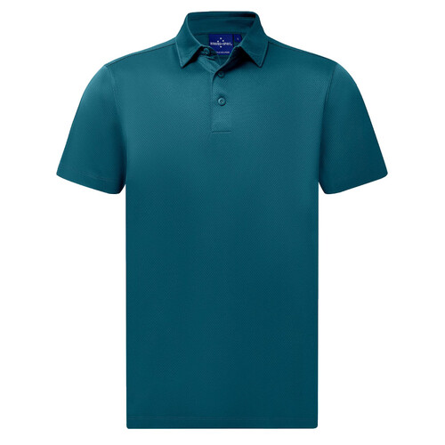 WORKWEAR, SAFETY & CORPORATE CLOTHING SPECIALISTS - Men's Sustainable Jacquard Knit S/S Polo