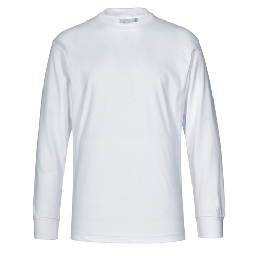 WORKWEAR, SAFETY & CORPORATE CLOTHING SPECIALISTS - mens cotton crew neck L/S tee