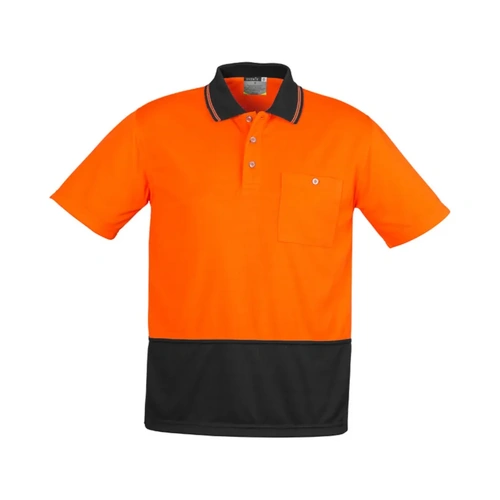 WORKWEAR, SAFETY & CORPORATE CLOTHING SPECIALISTS - Unisex Hi Vis Basic Spliced S/S Polo