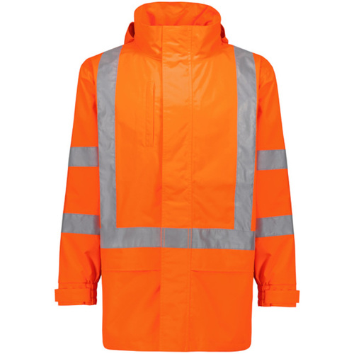 WORKWEAR, SAFETY & CORPORATE CLOTHING SPECIALISTS Mens Hi Vis X Back Ultralite Waterproof Jacket