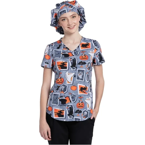 WORKWEAR, SAFETY & CORPORATE CLOTHING SPECIALISTS Unisex Print Bouffant Scrubs Hat-Tweety Fright-One Size