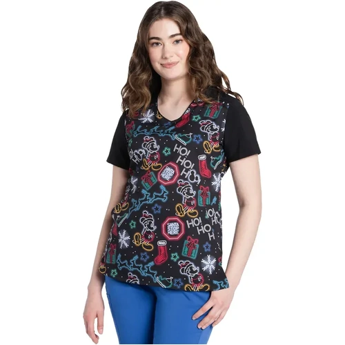 WORKWEAR, SAFETY & CORPORATE CLOTHING SPECIALISTS V-Neck Top-Christmas Glow-S