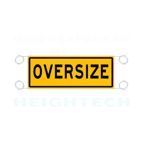 WORKWEAR, SAFETY & CORPORATE CLOTHING SPECIALISTS 1200x450mm - Banner - Class 2 - Oversize-Black / Yellow-1200x450mm